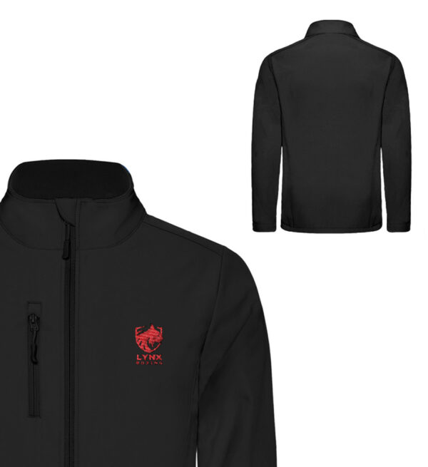 black softshell red logo - Unisex Softshell Jacket mit Stick-16