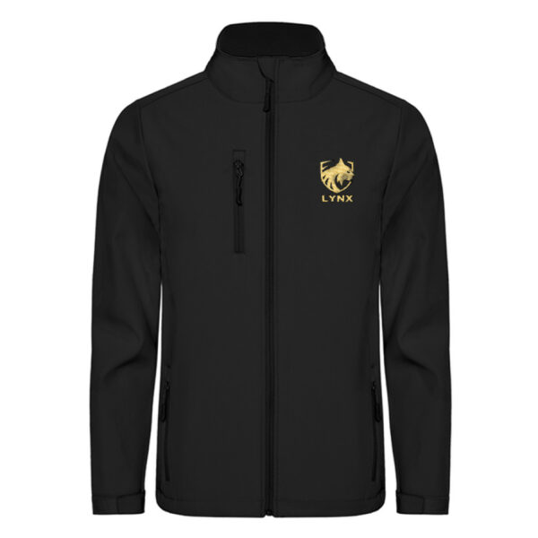 Softshell jacket black gold logo - Unisex Softshell Jacket mit Stick-16