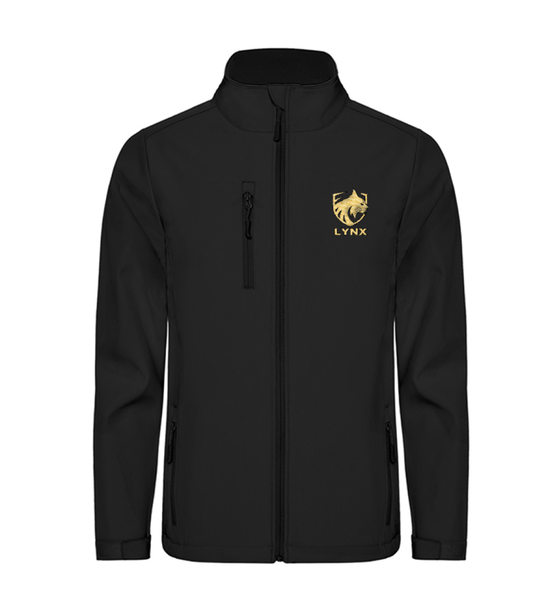 Softshell jacket black gold logo - Unisex Softshell Jacket mit Stick-16