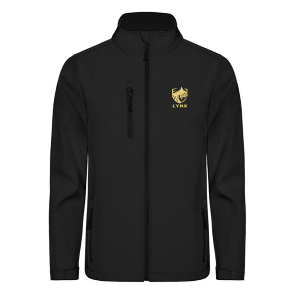 Softshell jacket black gold logo - Unisex Softshell Jacket mit Stick-16