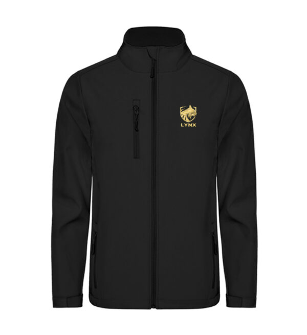 Softshell jacket black gold logo - Unisex Softshell Jacket mit Stick-16