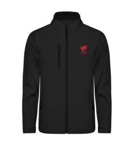 black softshell red logo - Unisex Softshell Jacket mit Stick-16