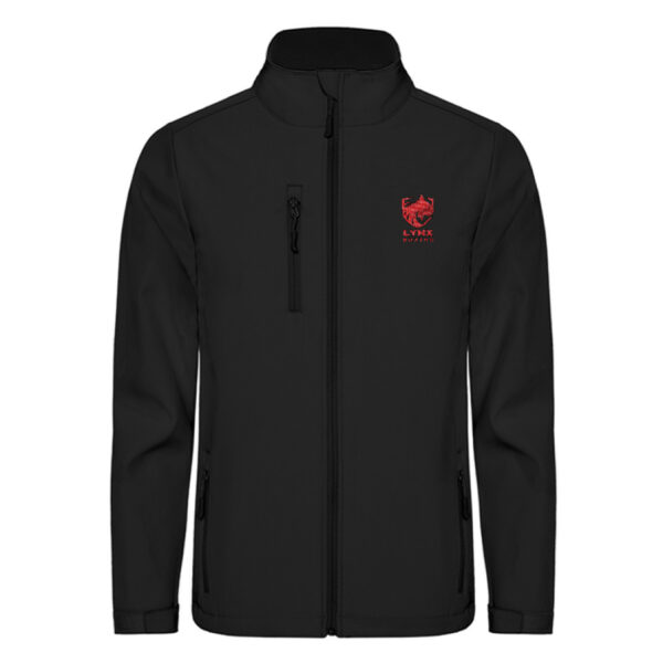 black softshell red logo - Unisex Softshell Jacket mit Stick-16