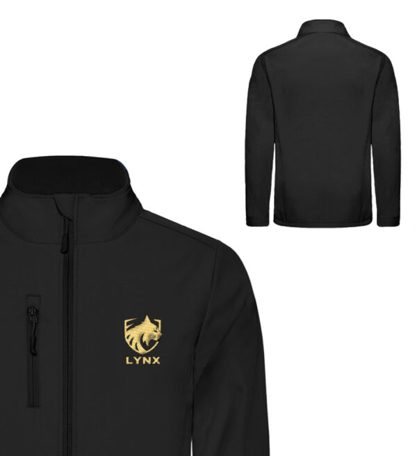 Softshell jacket black gold logo - Unisex Softshell Jacket mit Stick-16