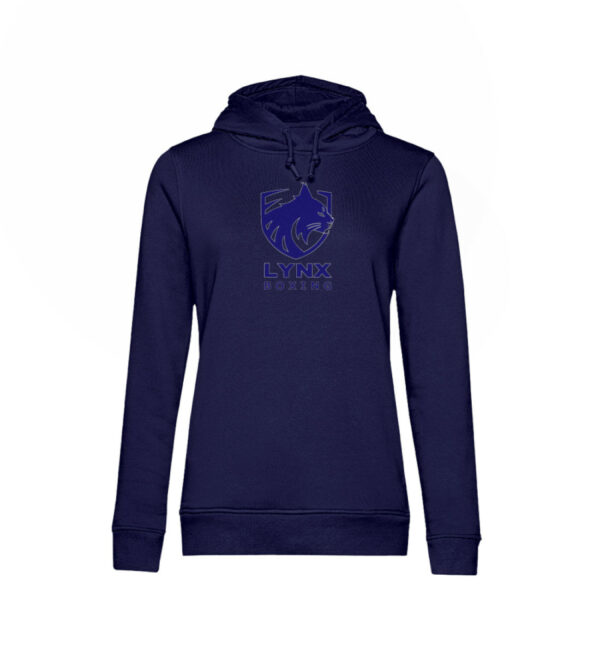 LYNX Boxing - Blue Boxing Logo Hoodie - Damen Organic Hoodie B&C-6964