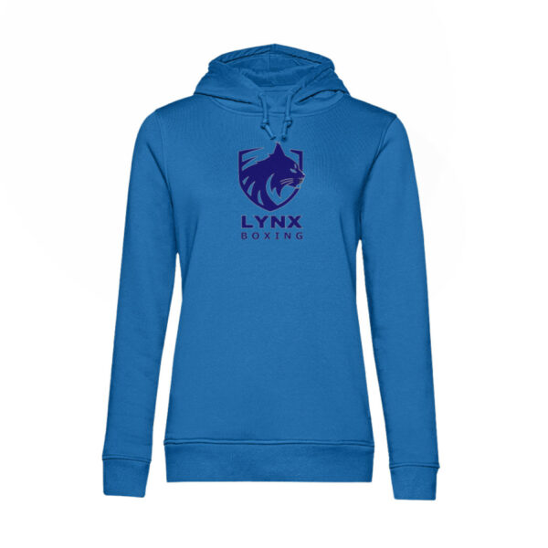 LYNX Boxing - Blue Boxing Logo Hoodie - Damen Organic Hoodie B&C-6966