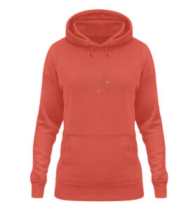 X-Hoodie Center - Damen Hoodie mit Stick-6958