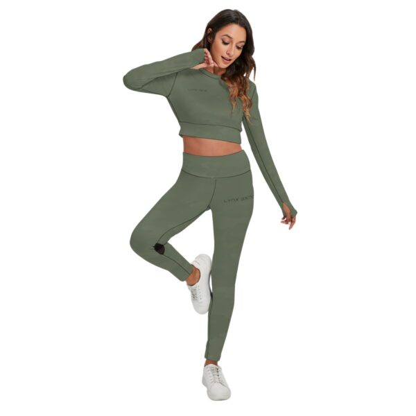 LYNX D-Style Gym-Outfit Women's Fashionable Backless Sport Set with Hollow Design