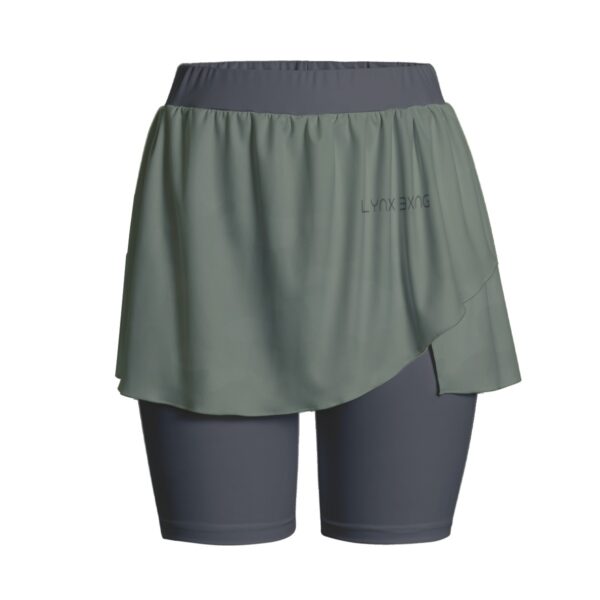 LYNX D-Style Gym-Shorts for Women - Soft Comfortable Sports Skorts with Shorts Inside