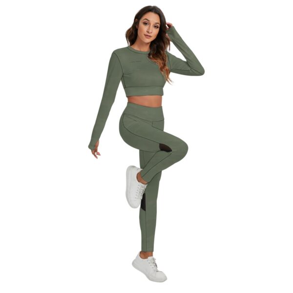 LYNX D-Style Gym-Outfit Women's Fashionable Backless Sport Set with Hollow Design – Bild 2