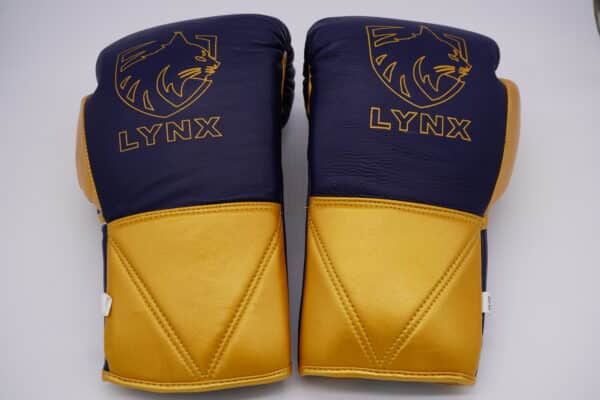 LYNX - "APEX Pro" - Blau/Gold - Echtleder – Bild 5