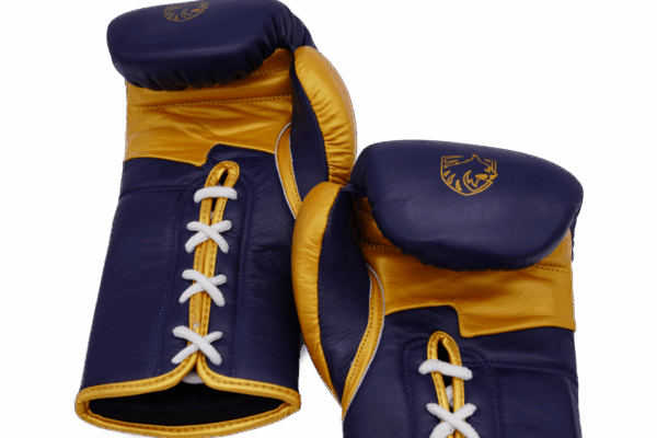 LYNX - "APEX Pro" - Blau/Gold - Echtleder – Bild 4