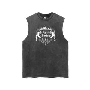 Snow Washed Frayed Hem Tank Top