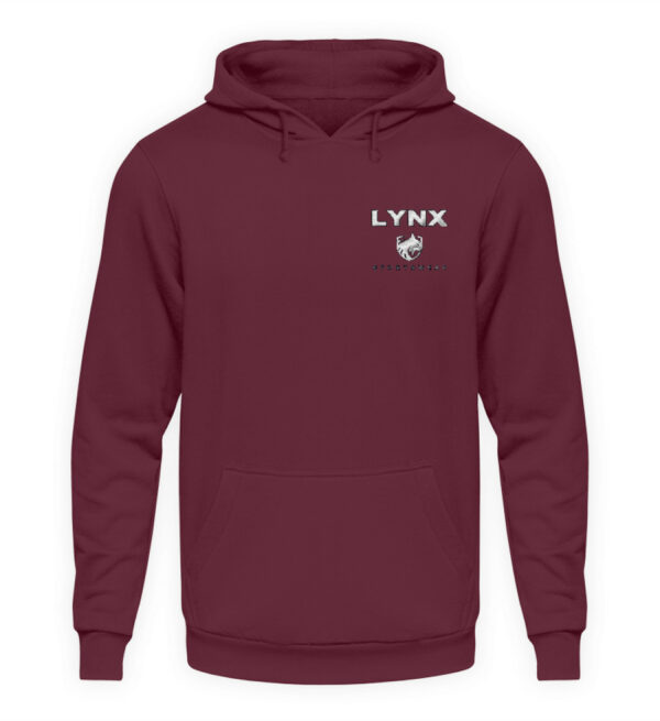 LYNX Sportswear Hoodie - High Comfort - Stick-Logo White - Unisex Hoodie mit Stick-839