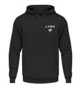 LYNX Sportswear Hoodie - High Comfort - Stick-Logo White - Unisex Hoodie mit Stick-639