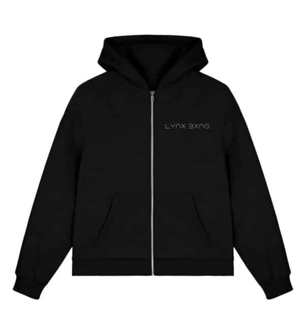 LYNX D-Style Boxcut Hoodie - Fluffy Boxcut Zipper mit Stick-16