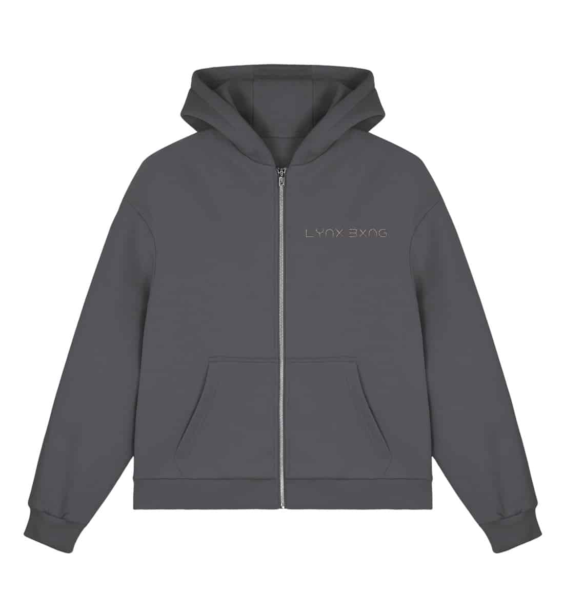LYNX D-Style Boxcut Hoodie - Fluffy Boxcut Zipper mit Stick-7258