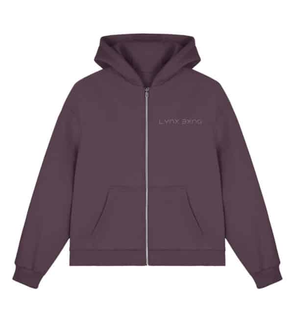 LYNX D-Style Boxcut Hoodie - Fluffy Boxcut Zipper mit Stick-7256