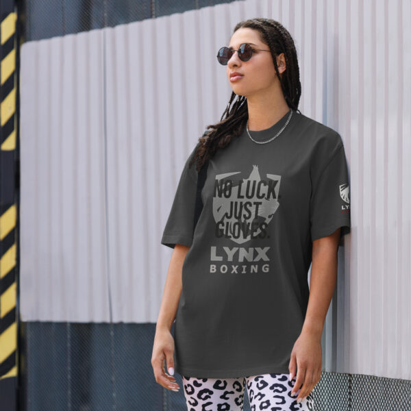 Slogan Oversized T-Shirt mit verwaschenem Look – Bild 4