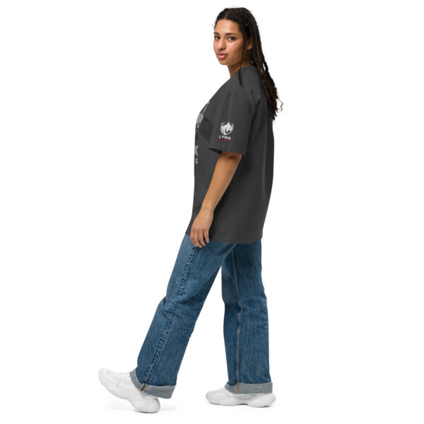 Slogan Oversized T-Shirt mit verwaschenem Look – Bild 5