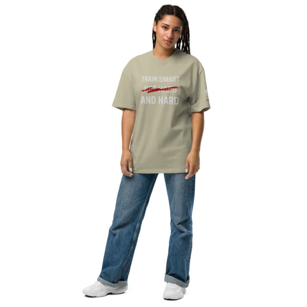 Slogan - Oversized T-Shirt mit verwaschenem Look – Bild 14