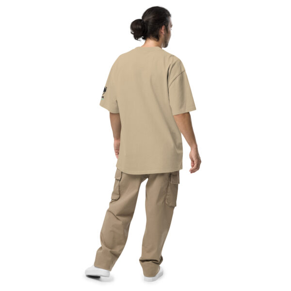 Slogan - Oversized T-Shirt mit verwaschenem Look – Bild 2