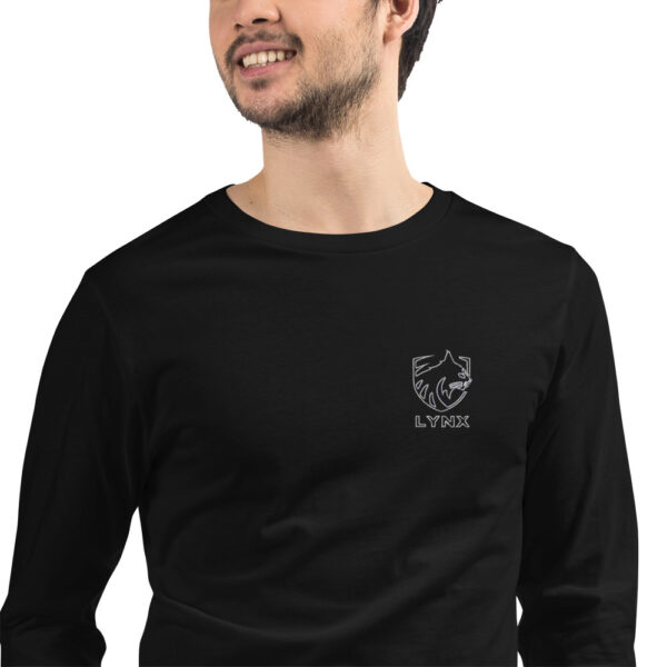 Langärmeliges Outline Style T-Shirt - Stick-Logo – Bild 5