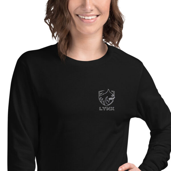 Langärmeliges Outline Style T-Shirt - Stick-Logo – Bild 10