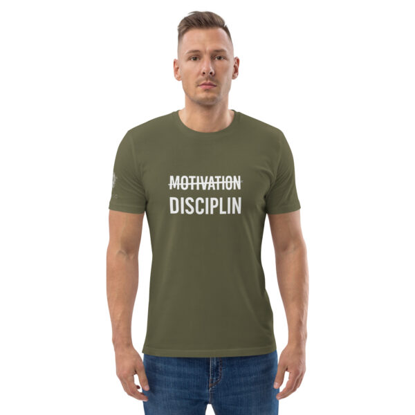 Disciplin kills Motivation - Unisex-Bio-Baumwoll-T-Shirt – Bild 25