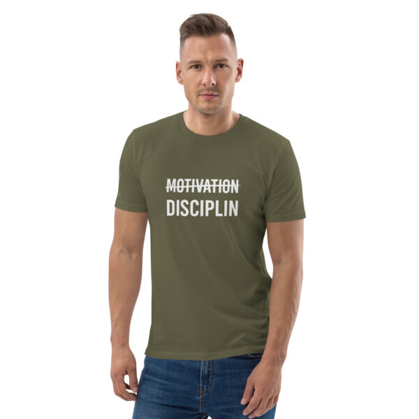 Disciplin kills Motivation - Unisex-Bio-Baumwoll-T-Shirt – Bild 26