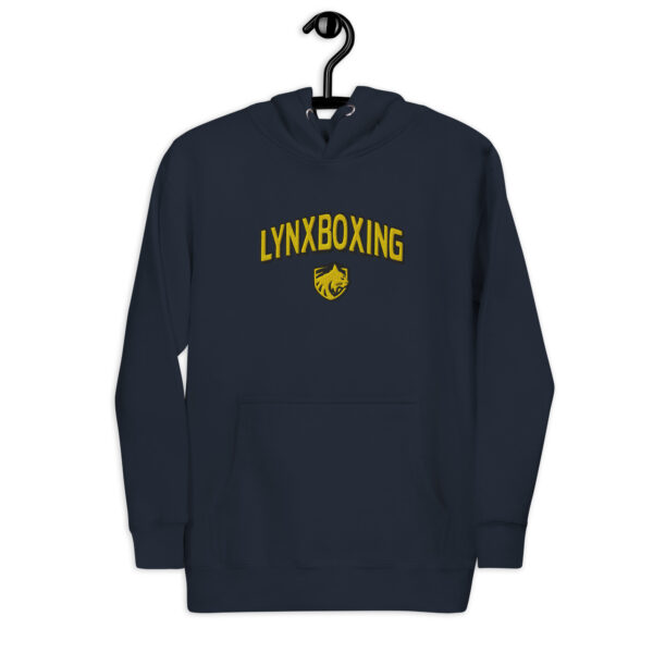 LYNXBOXING - Gold-Stick-Logo - Hoodie – Bild 5