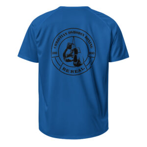 BE REAL Christian Oshodin Brand – Trainings-Shirt Jersey – black big Logo