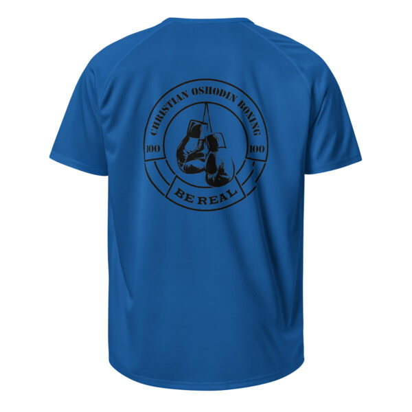 BE REAL Christian Oshodin Brand – Trainings-Shirt Jersey – black big Logo