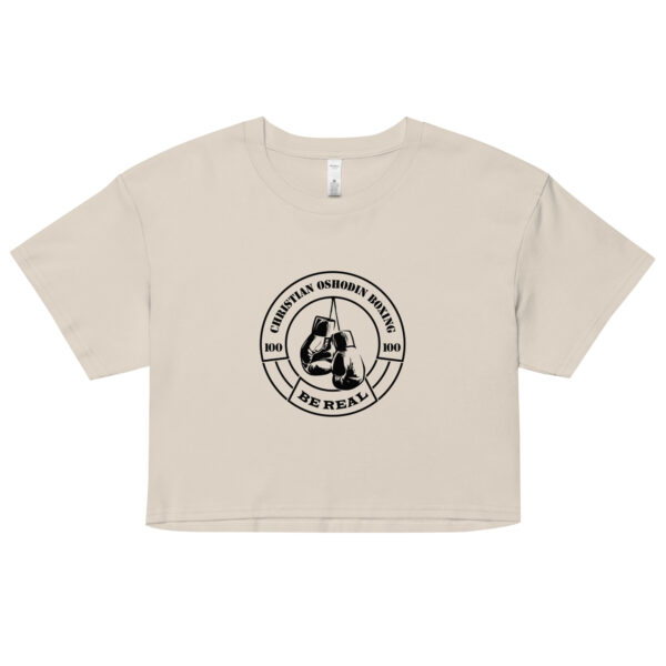 Crop Top – Christian Oshodin Brand – black Print-Logo – Bild 13