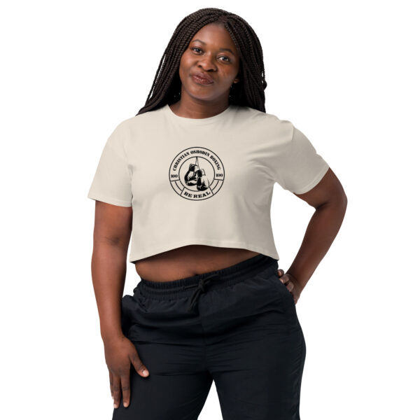 Crop Top – Christian Oshodin Brand – black Print-Logo – Bild 14