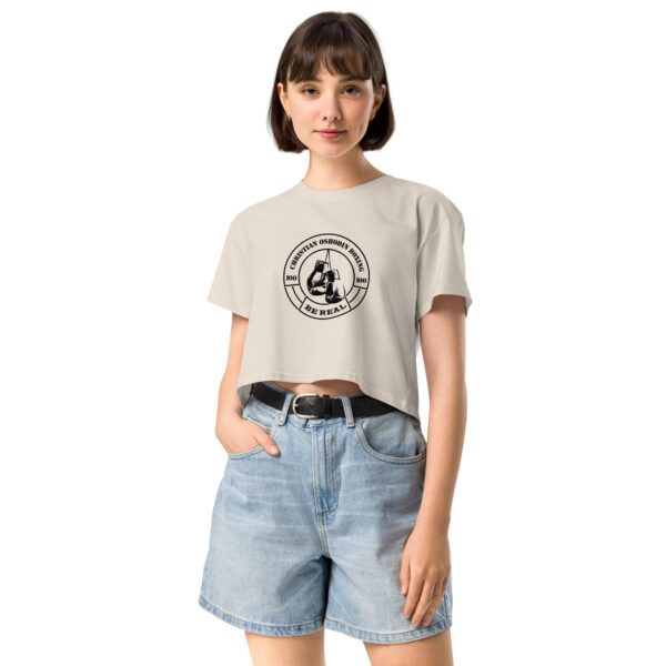 Crop Top – Christian Oshodin Brand – black Print-Logo – Bild 43