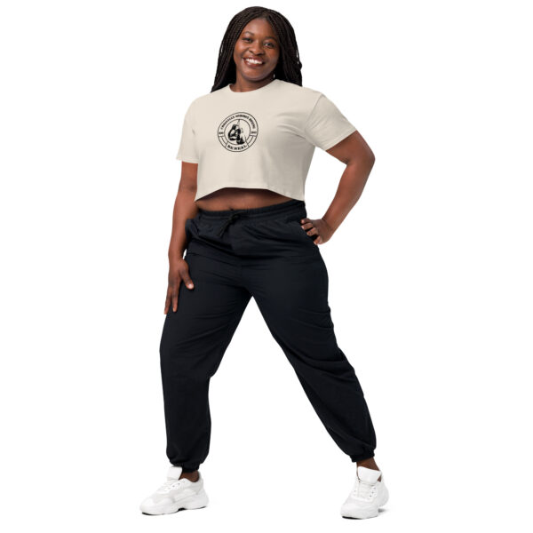 Crop Top – Christian Oshodin Brand – black Print-Logo – Bild 10