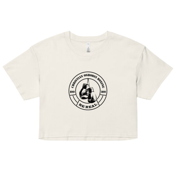 Crop Top – Christian Oshodin Brand – black Print-Logo – Bild 31