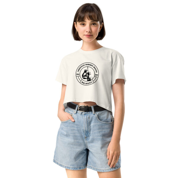 Crop Top – Christian Oshodin Brand – black Print-Logo – Bild 53