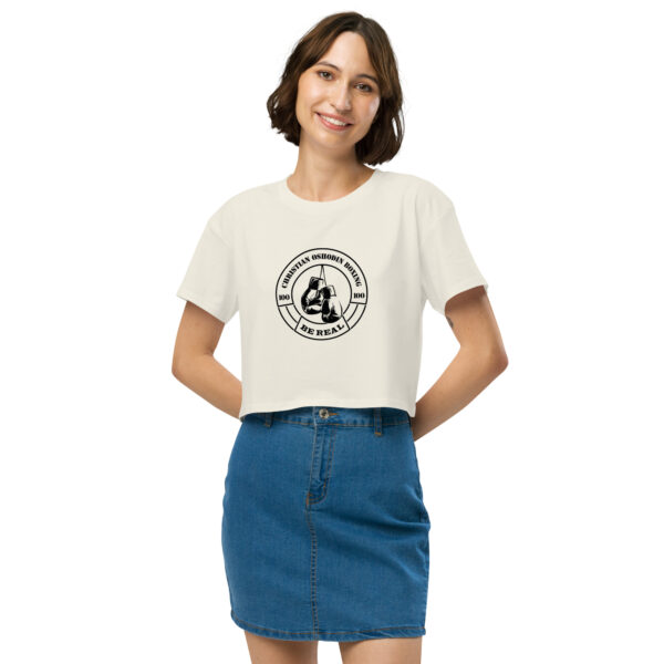 Crop Top – Christian Oshodin Brand – black Print-Logo – Bild 23