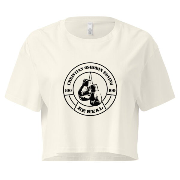 Crop Top – Christian Oshodin Brand – black Print-Logo – Bild 25