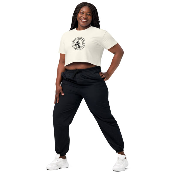 Crop Top – Christian Oshodin Brand – black Print-Logo – Bild 22