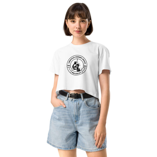 Crop Top – Christian Oshodin Brand – black Print-Logo – Bild 56
